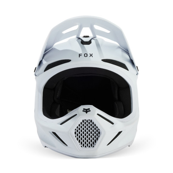 Casque cross enfant Fox V3 Solid - Blanc Mat