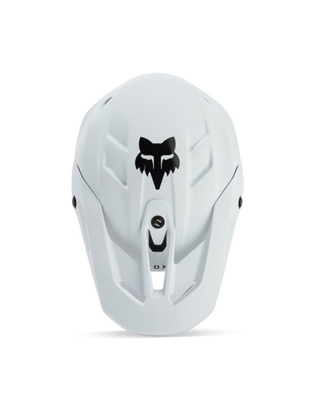 Casque cross enfant Fox V3 Solid - Blanc Mat