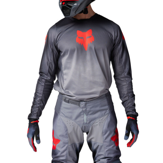Maillot cross Fox Spring 2024 180 Interfere - Gris Rouge