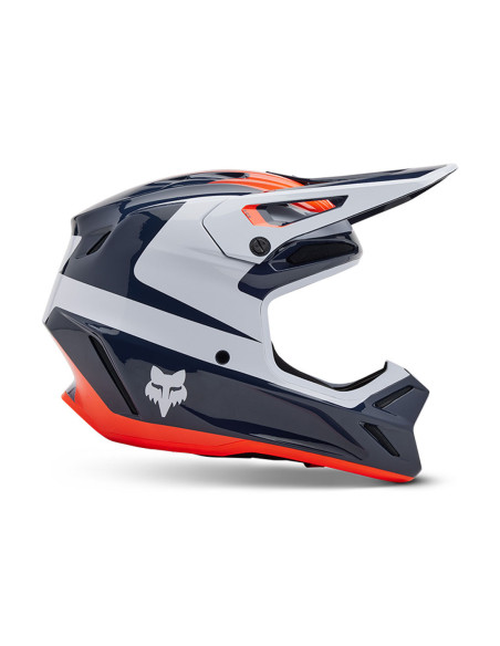 Casque cross Fox 2025 V3 Divider - Bleu Midnight