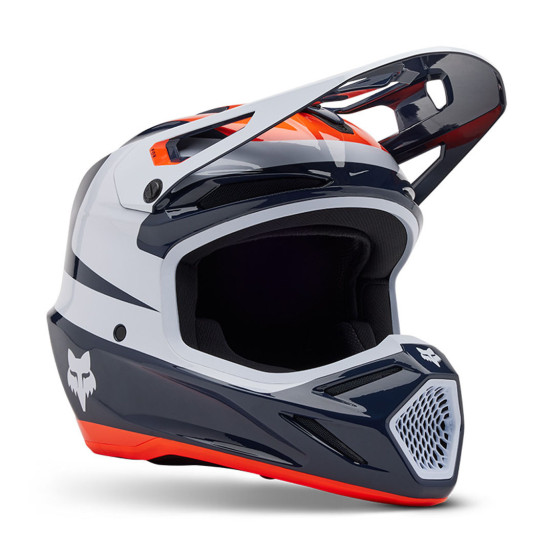 Casque cross Fox 2025 V3 Divider - Bleu Midnight