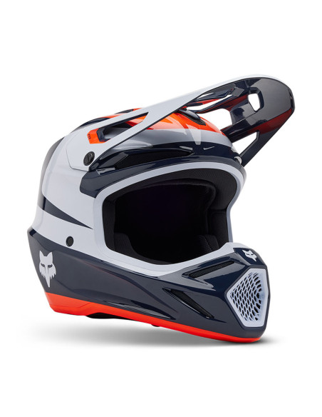 Casque cross Fox 2025 V3 Divider - Bleu Midnight