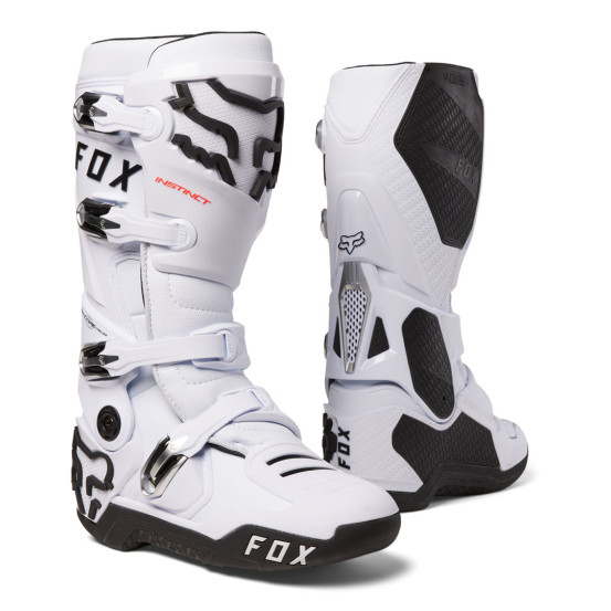 Bottes cross Fox Instinct 2.0 - Blanc