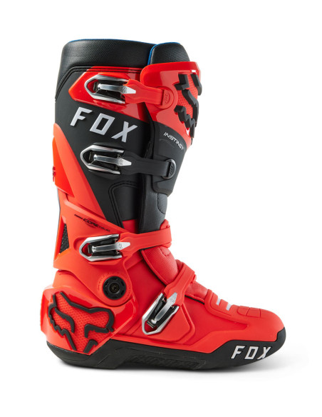 Bottes cross Fox Instinct 2.0 - Rouge Fluo