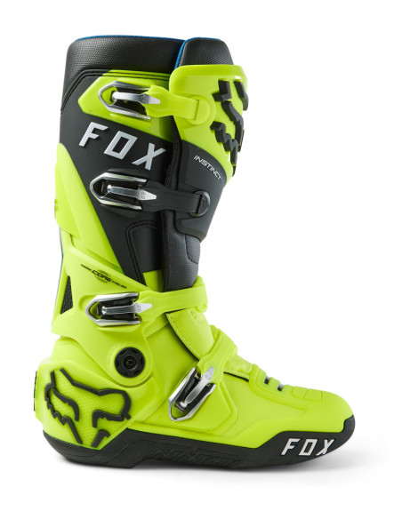 Bottes cross Fox Instinct - Jaune Fluo