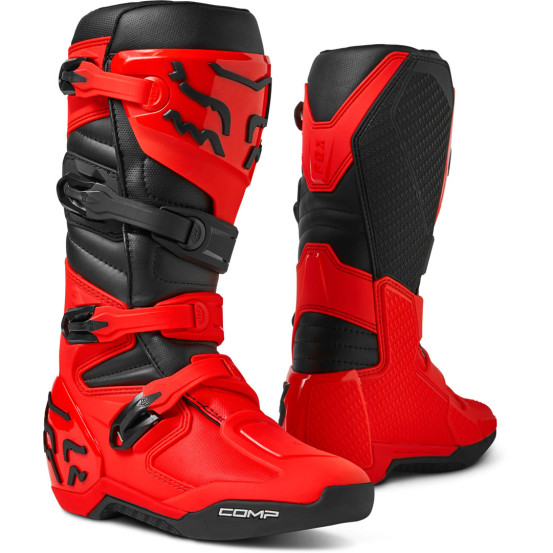 Bottes cross Fox Comp - Rouge Fluo