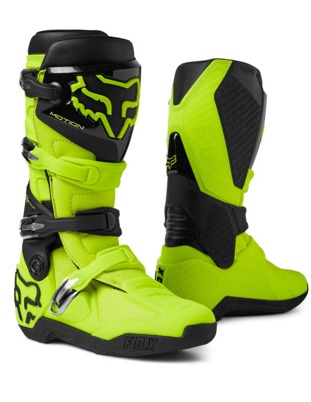 Bottes cross Fox Motion - Jaune Fluo