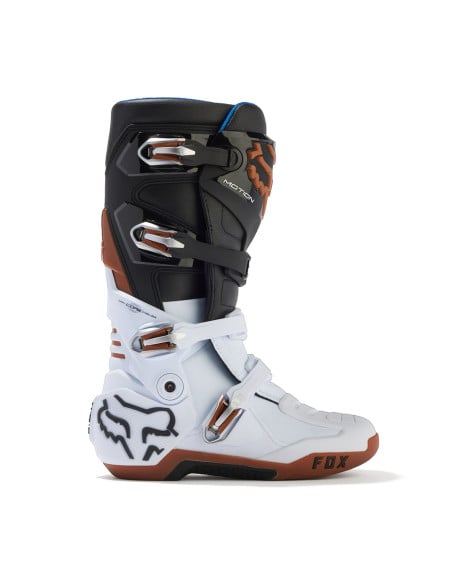 Bottes cross Fox 2024 Motion - Noir Blanc Or
