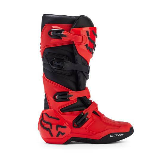Bottes cross enfant Fox 2024 Comp - Rouge Fluo