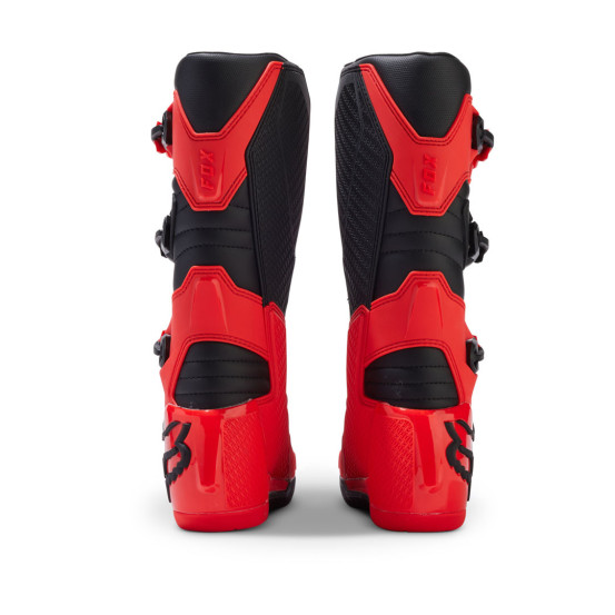 Bottes cross enfant Fox 2024 Comp - Rouge Fluo