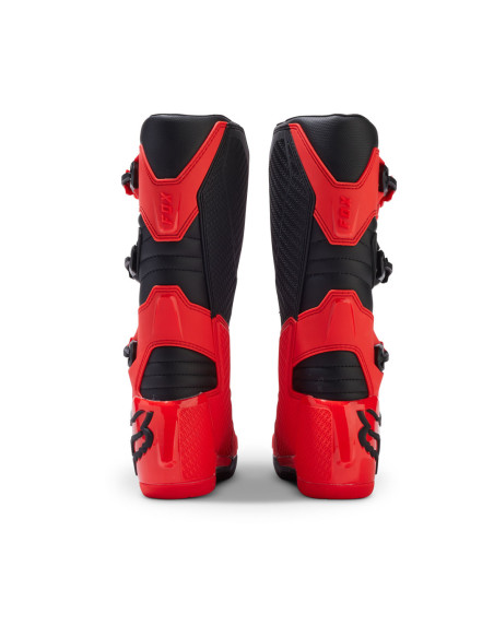 Bottes cross enfant Fox 2024 Comp - Rouge Fluo