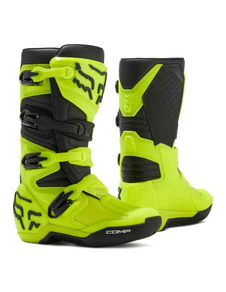 Bottes cross enfant Fox 2024 Comp - Jaune Fluo