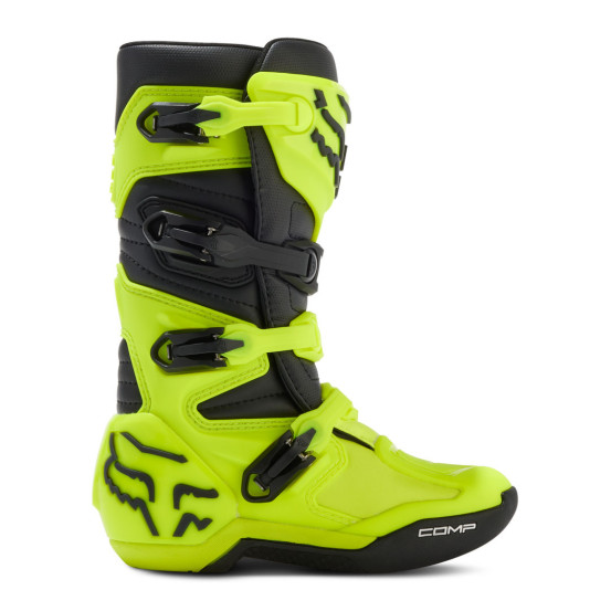 Bottes cross enfant Fox 2024 Comp - Jaune Fluo