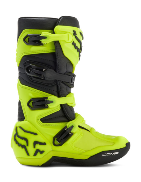 Bottes cross enfant Fox 2024 Comp - Jaune Fluo