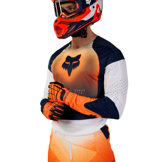 Maillot cross Fox 2024 360 Revise - Marine Orange