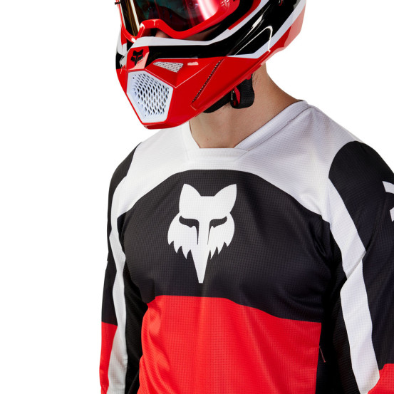 Maillot cross Fox 2024 180 Nitro - Rouge Fluo