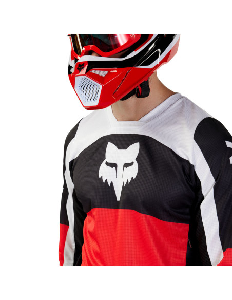 Maillot cross Fox 2024 180 Nitro - Rouge Fluo