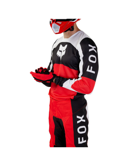 Maillot cross Fox 2024 180 Nitro - Rouge Fluo