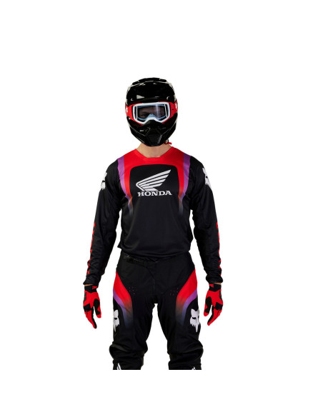Maillot cross Fox 2024 180 Honda - Noir Rouge Violet
