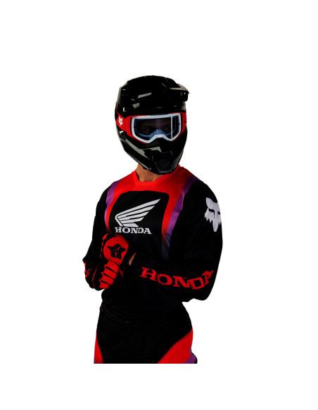 Maillot cross Fox 2024 180 Honda - Noir Rouge Violet