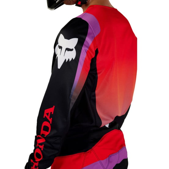 Maillot cross Fox 2024 180 Honda - Noir Rouge Violet