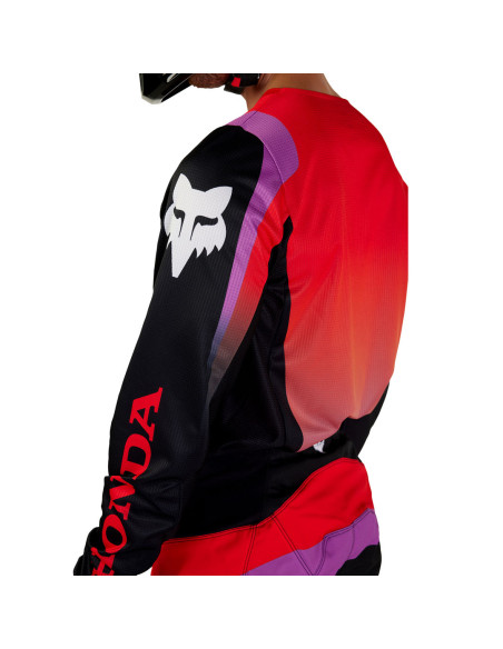 Maillot cross Fox 2024 180 Honda - Noir Rouge Violet