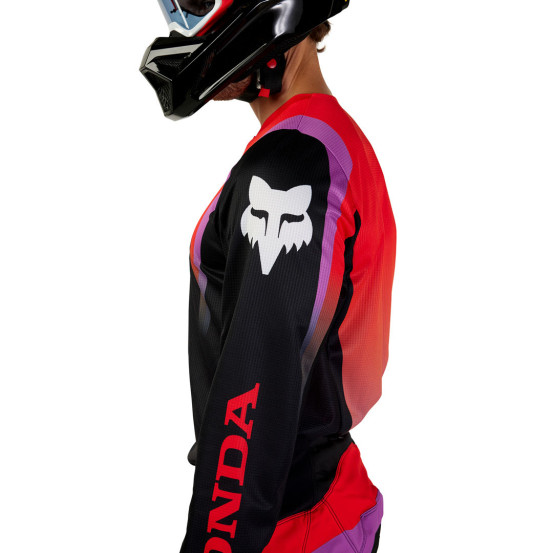 Maillot cross Fox 2024 180 Honda - Noir Rouge Violet