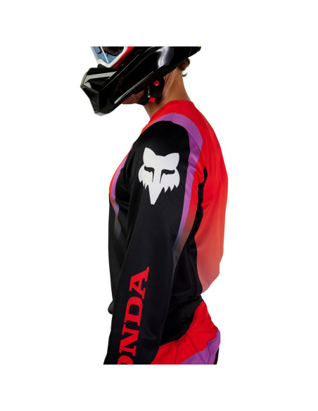 Maillot cross Fox 2024 180 Honda - Noir Rouge Violet