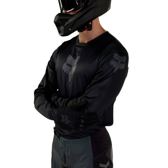 Maillot cross Fox 180 Blackout - Noir