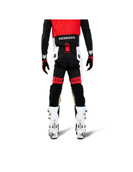 Pantalon cross Fox 2024 Flexair Honda - Noir Blanc