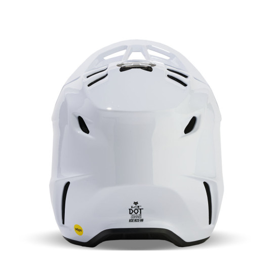 Casque cross Fox 2024 V3 RS Carbon Solid - Blanc