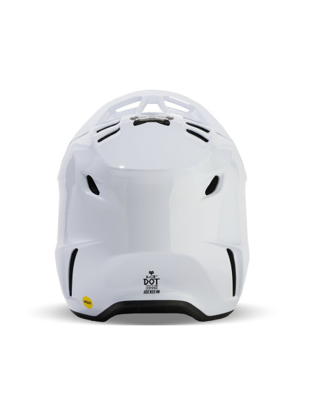 Casque cross Fox 2024 V3 RS Carbon Solid - Blanc