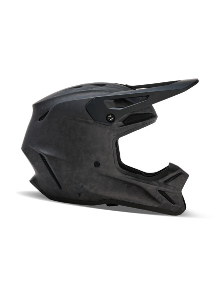 Casque cross Fox V3 RS Carbon Solid - Noir Mat