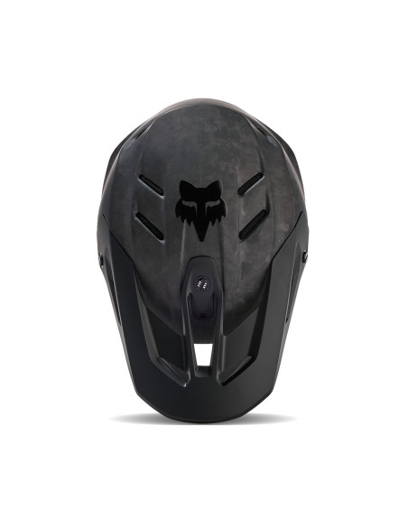 Casque cross Fox V3 RS Carbon Solid - Noir Mat