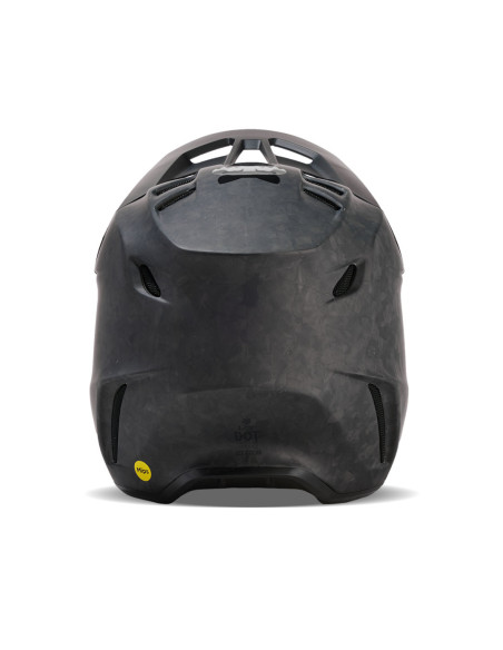 Casque cross Fox V3 RS Carbon Solid - Noir Mat
