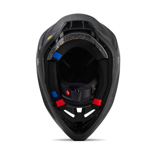 Casque cross Fox V3 RS Carbon Solid - Noir Mat
