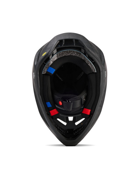 Casque cross Fox V3 RS Carbon Solid - Noir Mat