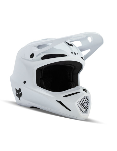 Casque cross Fox V3 Solid - Blanc Mat