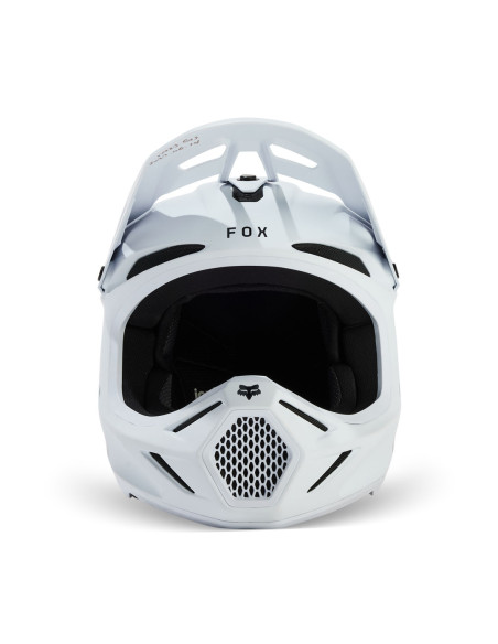 Casque cross Fox V3 Solid - Blanc Mat
