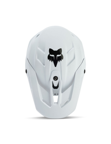 Casque cross Fox V3 Solid - Blanc Mat