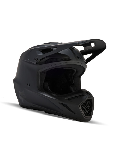 Casque cross Fox V3 Solid - Noir Mat