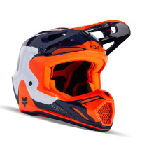 Casque cross Fox 2024 V3 Revise - Marine Orange