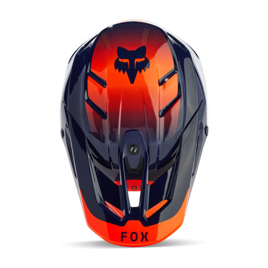 Casque cross Fox 2024 V3 Revise - Marine Orange