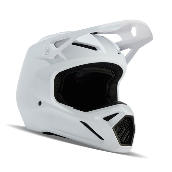 Casque cross Fox V1 Solid - Blanc Mat