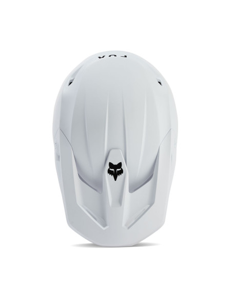 Casque cross Fox V1 Solid - Blanc Mat