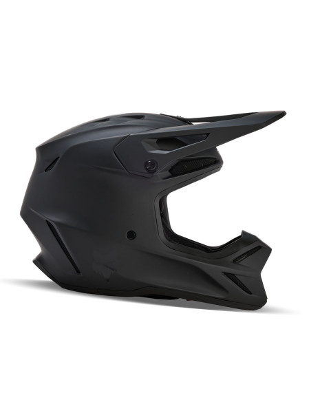 Casque cross enfant Fox V3 Solid - Noir Mat