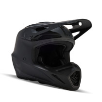 Casque cross enfant Fox V3 Solid - Noir Mat