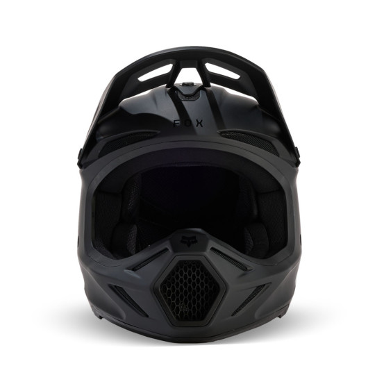 Casque cross enfant Fox V3 Solid - Noir Mat
