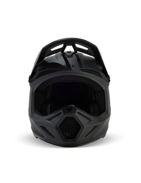 Casque cross enfant Fox V3 Solid - Noir Mat