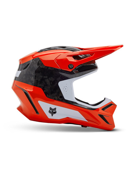 Casque cross Fox 2025 V3 RS Infinite - Rouge Fluo